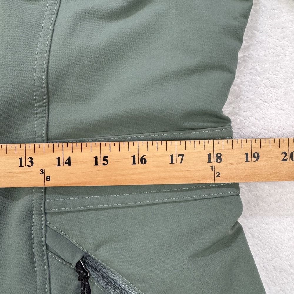 Iceberg Outerwear Jacket Women M Sage Green Fleece Lined Hooded 2230 AH-29 - Picture 8 of 10
